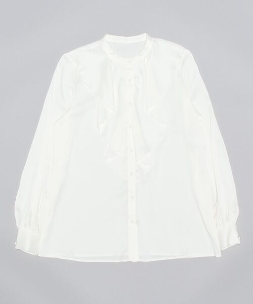 ANAYI（アナイ）の「サテンアムンゼンフリル ブラウス（シャツ
