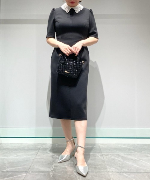 CELFORD（セルフォード）の「レースカラー付きポンチワンピース