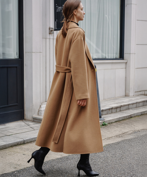 MALOUPE（マロップ）の「6510 カシミヤロングコート (キャメル