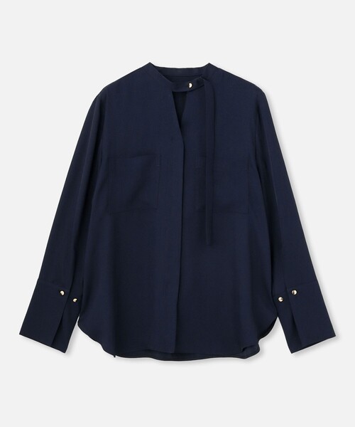 フリュイドオーバーラップブラウス（シャツ/ブラウス）｜allureville