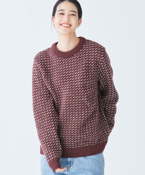 セール】ノルウェージャン・バーズアイ・セーター 米国フィット