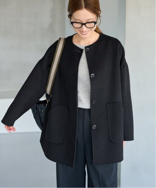 セール】≪WEB限定追加≫ハミルトンリバークルーネックコート（ノー