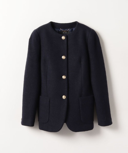 allureville（アルアバイル）の「シープパイルノーカラージャケット