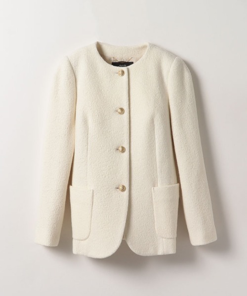 allureville（アルアバイル）の「シープパイルノーカラージャケット