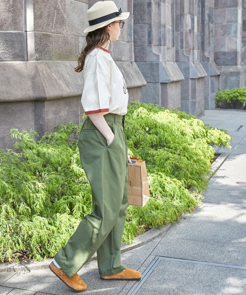 ヴィンテージライク アソートプリント リンガー半袖Tシャツ MONO-MART