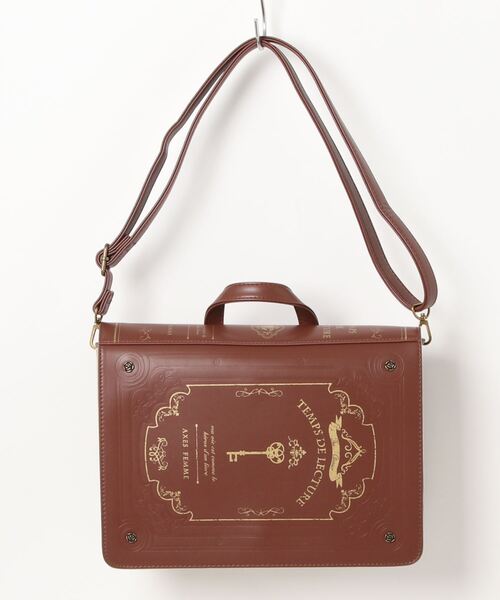 axes femme（アクシーズファム）の「洋書風デザインサッチェル