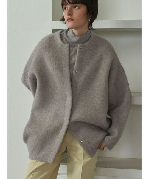 ELENDEEK（エレンディーク）の「CNラクーンミックスダブルカーディガン