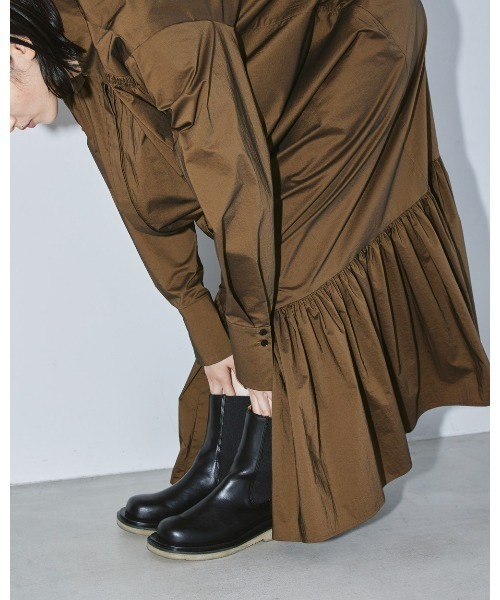 TODAYFUL（トゥデイフル）の「レザーミドルブーツ（ブーツ）」 - WEAR