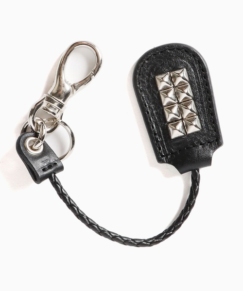 CALEE（キャリー）の「CALEE/キャリー STUDS LEATHER ASSORT KEY RING