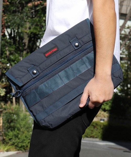 BRIEFING】クラッチバッグ(ネイビー)