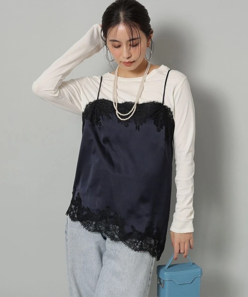 サテンレースキャミ（シャツ/ブラウス）｜Arpege story（アルページュ