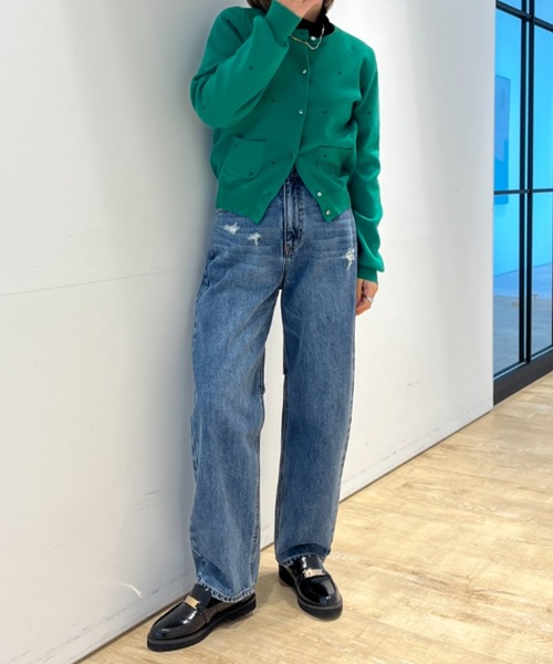 Apuweiser-riche（アプワイザーリッシェ）の「ハート刺繍カーデプル