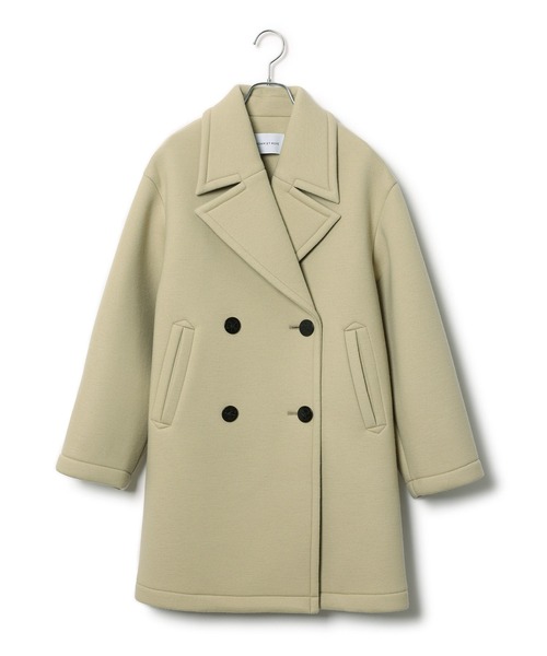 ADAM ET ROPE'（アダムエロペ）の「ウールジャージボンディングPコート