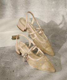 バックストラップ付きミュール ストラップ付きミュール ミュール」に