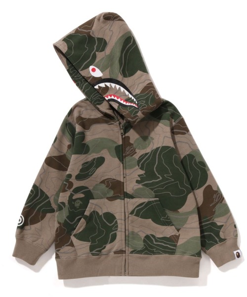 A BATHING APE（アベイシングエイプ）の「LAYERED LINE CAMO SHARK ZIP