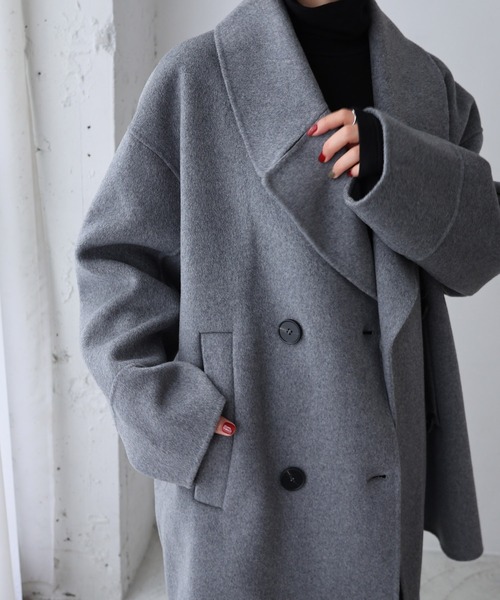 evernavy（エバーネイビー）の「【新色追加】ウールリバーPコート