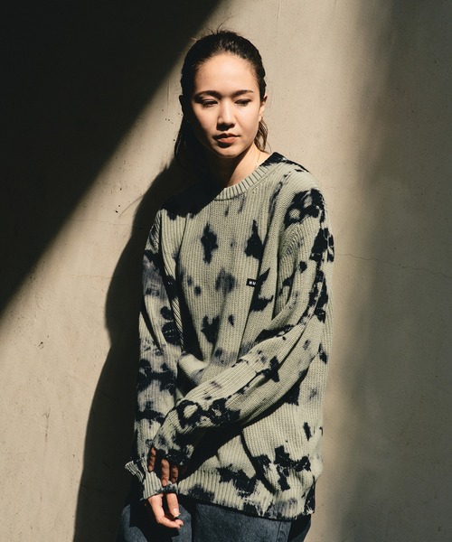 HUF（ハフ）の「BAR LOGO TIE DYE CREW SWEATER / HUF セーター ニット