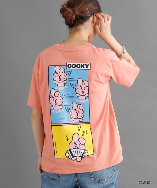 BT21（ビーティーイシビル）の「＃【BT21】キャラクターTシャツ（T