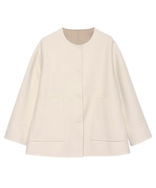 anuans（アニュアンス）の「バイカラーショートリバーコート（ノー