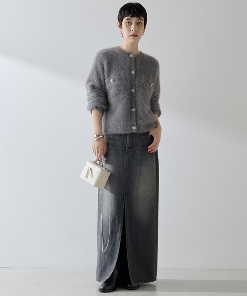 ファーボタンジャケット（カーディガン/ボレロ）｜Whim Gazette