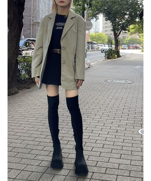 EMODA（エモダ）の「ローヒールフィットロングブーツ（ブーツ）」 - WEAR