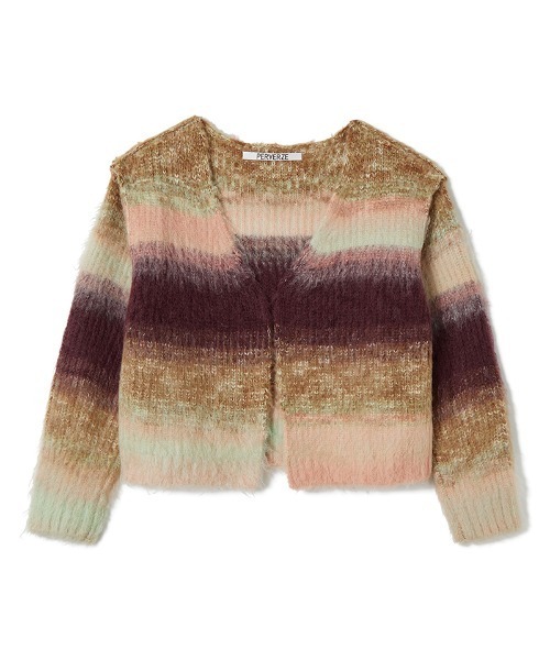 PERVERZE（パーバーズ）の「Gradient Stripe Wide Cardigan