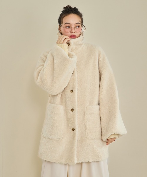 OLUN（オルン）の「loose 2way boa coat/ルーズ2wayボアコート（その他