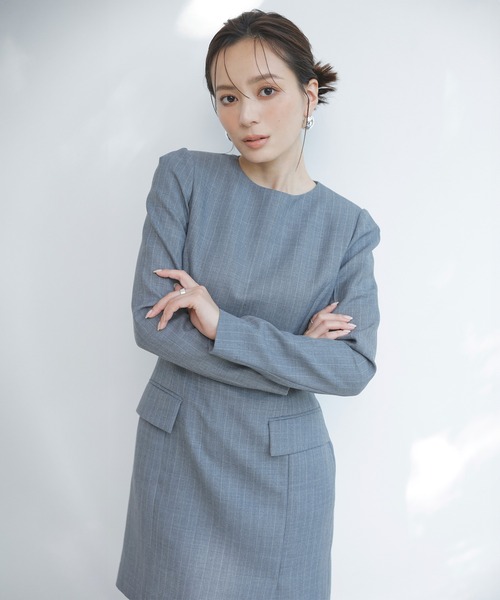 anuans（アニュアンス）の「パネルラインミニワンピース（ワンピース