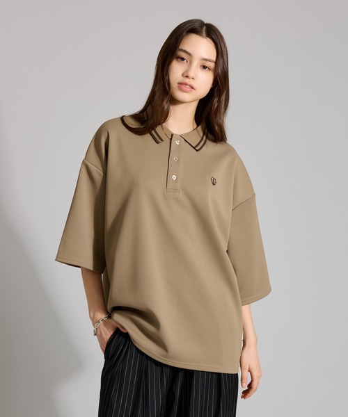 セール】MOSS STITCH LOOSE POLO SHIRT / 鹿の子ルーズポロシャツ