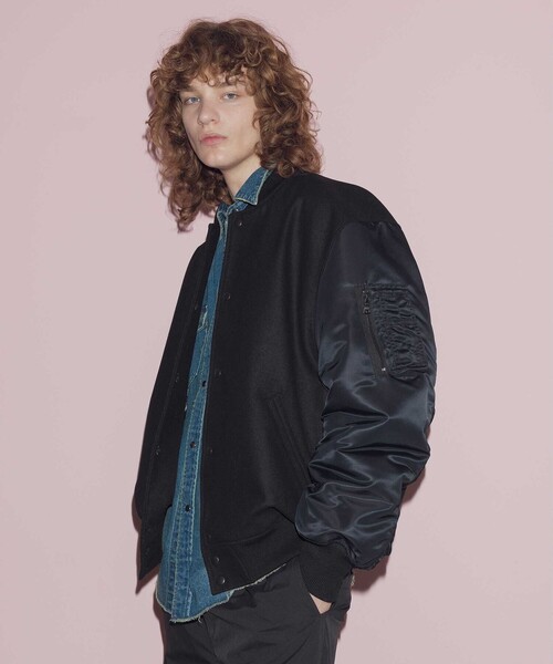 SKOOKUM（スクーカム）の「＜SKOOKUM × monkey time＞ MA1 スリーブ