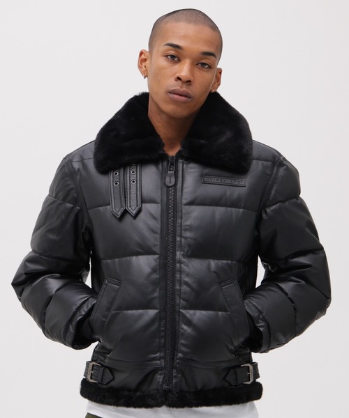AVIREX（アヴィレックス）の「LEATHER DOWN BOMMER JACKET / レザー