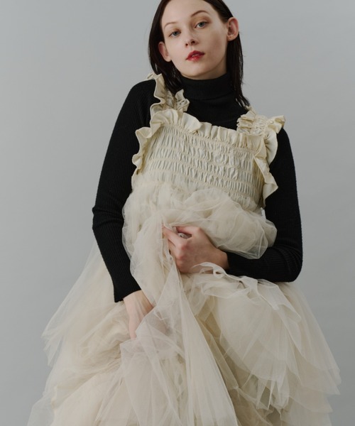 PERNA（ペルナ）の「チュールギャザーキャミソール（シャツ/ブラウス