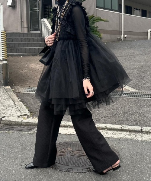 PERNA（ペルナ）の「チュールギャザーキャミソール（シャツ/ブラウス