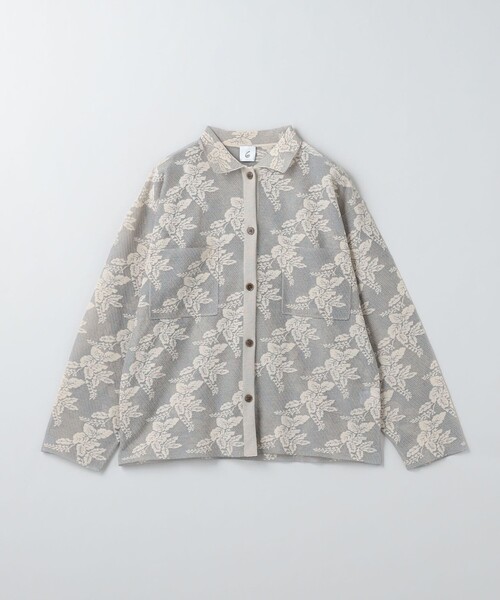 6（ロク）の「＜6(ROKU)＞ジャカード ニット シャツ（シャツ/ブラウス