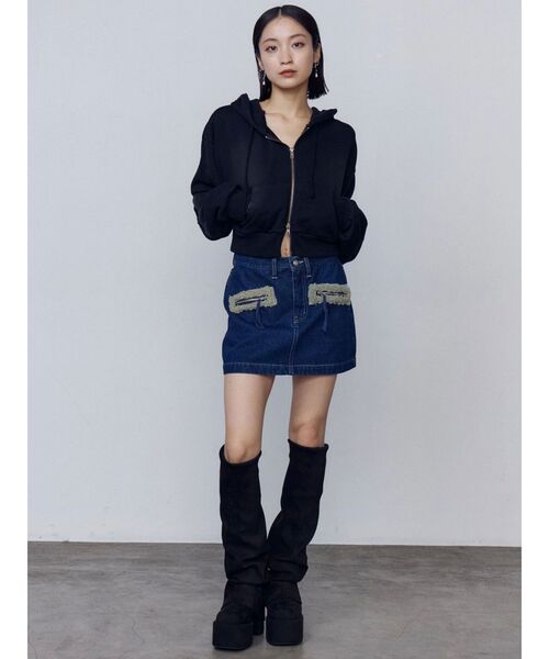 セール】ルーズフレアカバーフィットブーツ（ブーツ）｜EMODA（エモダ