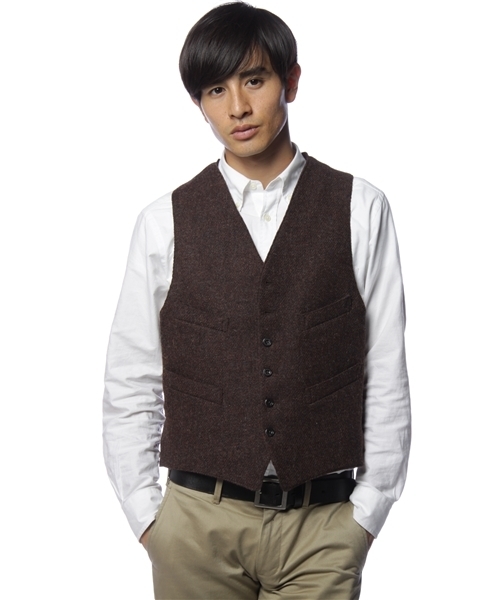 BEAMS PLUS（ビームスプラス）の「BEAMS PLUS / ハリスツイードベスト