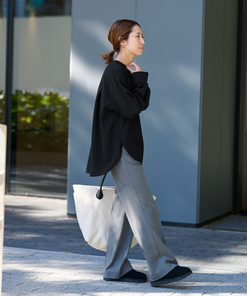 FRAMeWORK（フレームワーク）の「ダブルクロスタックスリーブブラウス