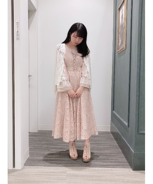 axes femme（アクシーズファム）の「レースキャミワンピース