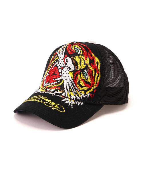 Ed Hardy（エドハーディー）の「Ed Hardy 刺繍ﾒｯｼｭｷｬｯﾌﾟ（キャップ