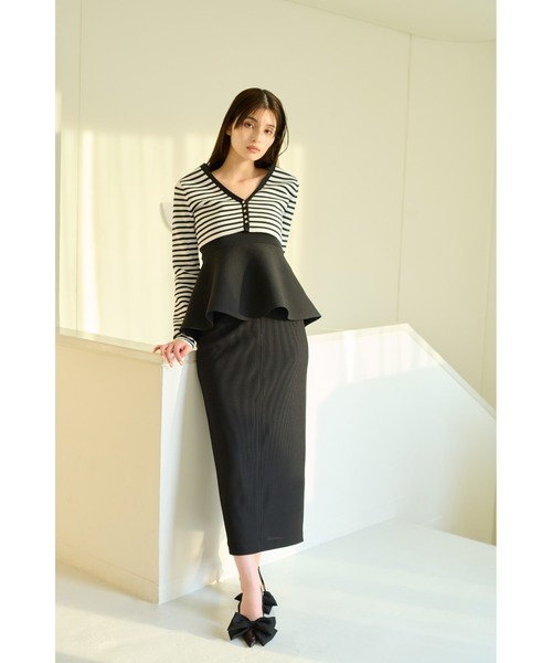 SNIDEL ドットメッシュリボンモチーフサンダル Sサイズ スナイデル