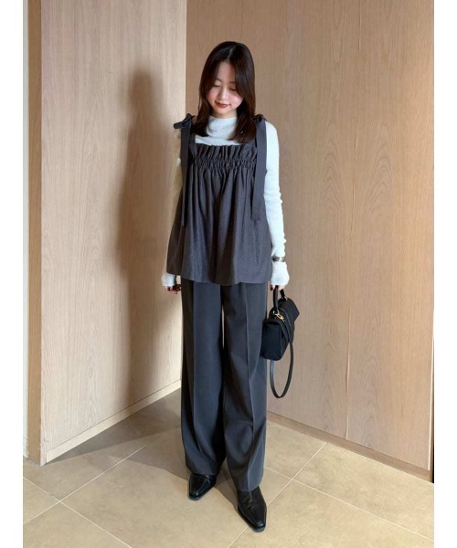 セットアイテム】ペプラムキャミブラウス×パンツ SET UP（ワンピース