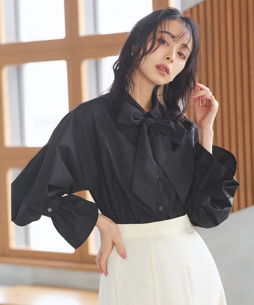 洗える ｜ 2way プレシャス スタンダード シャツ ( ボウタイ 付