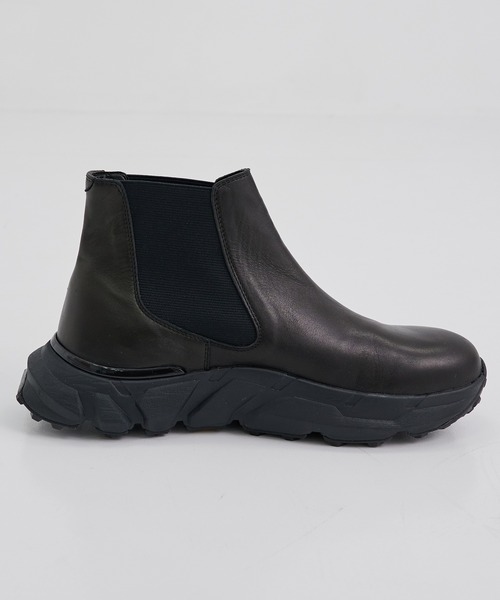 LEATHER Vibram SIDE GORE BOOTS（ブーツ）｜UNITED TOKYO