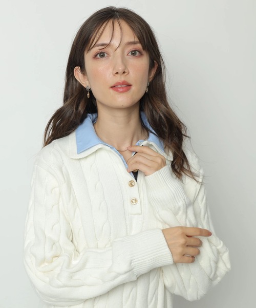 Apuweiser-riche（アプワイザーリッシェ）の「ケーブルシャツ