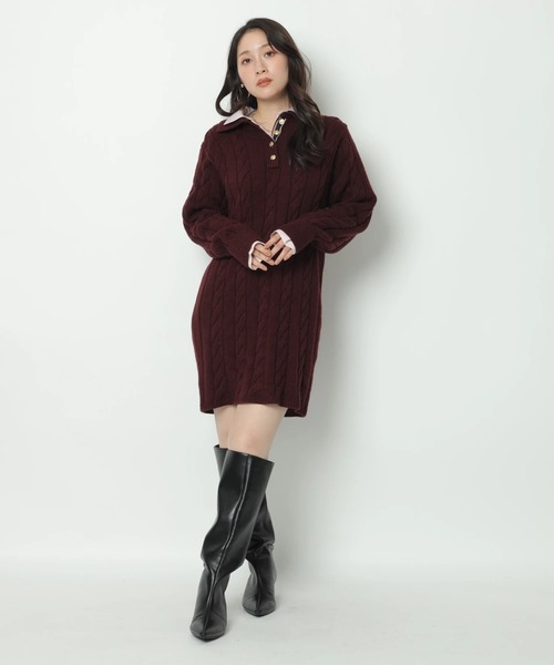 Apuweiser-riche（アプワイザーリッシェ）の「ケーブルシャツ