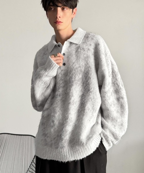 セール】「まるで毛布。」モヘアライクシャギー素材オーバーサイズ