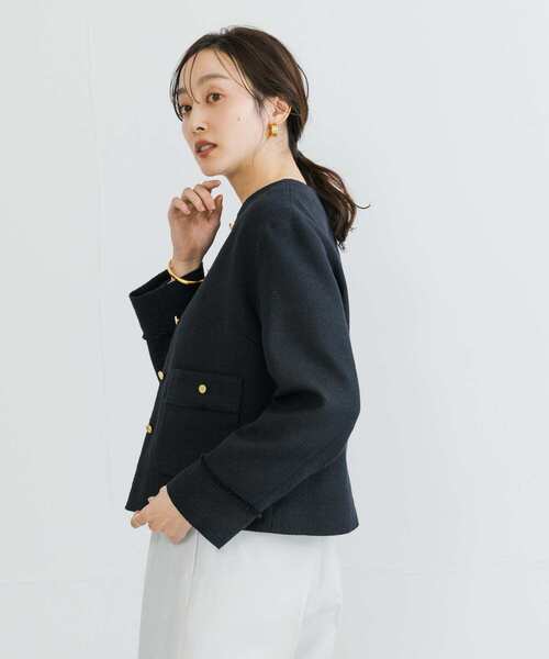 URBAN RESEARCH（アーバンリサーチ）の「ツイードノーカラージャケット