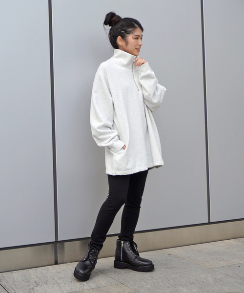 AP STUDIO（エーピーストゥディオ）の「ハーフジップスウェット
