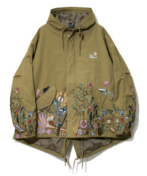 go slow caravan（ゴースローキャラバン）の「コードクロスパネル刺繍