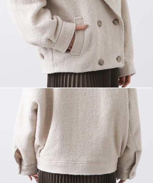 セール】ツィードショートPコート（ピーコート）｜Gready Brilliant